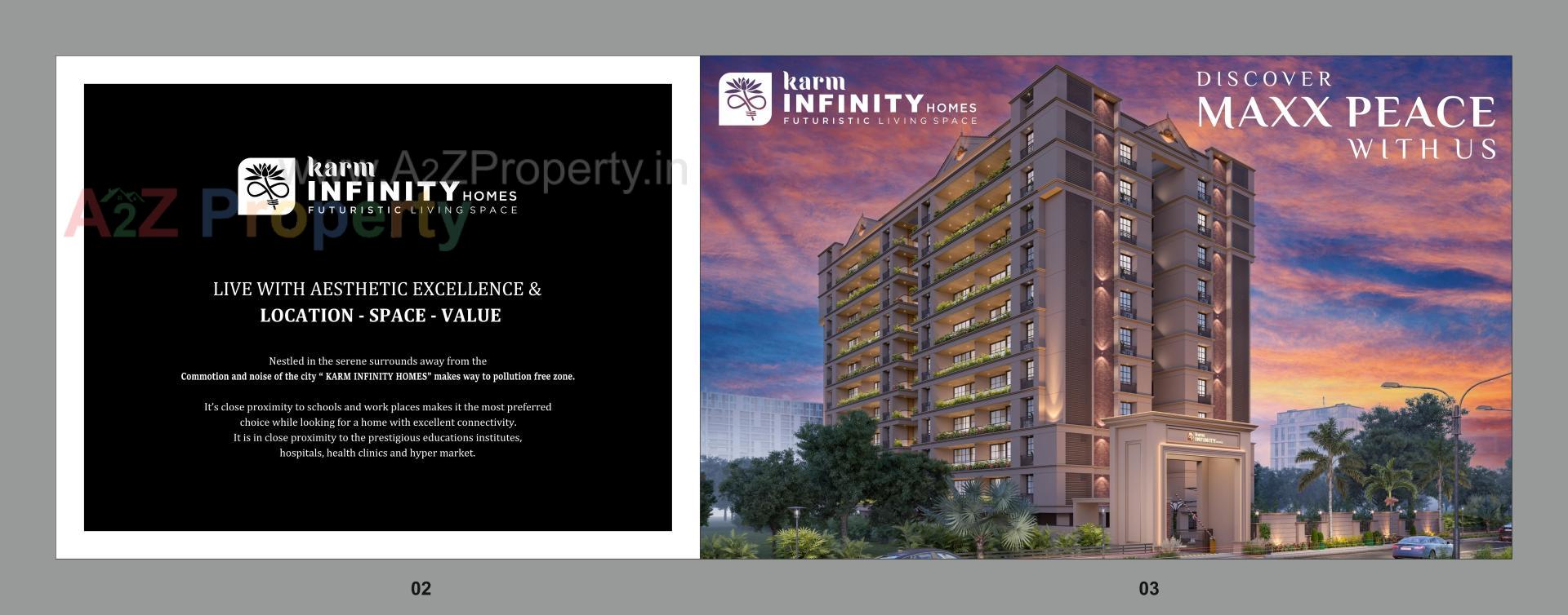 3D Elevation of real estate project Karm Infinity Homes located at Hanspura, Ahmedabad, Gujarat