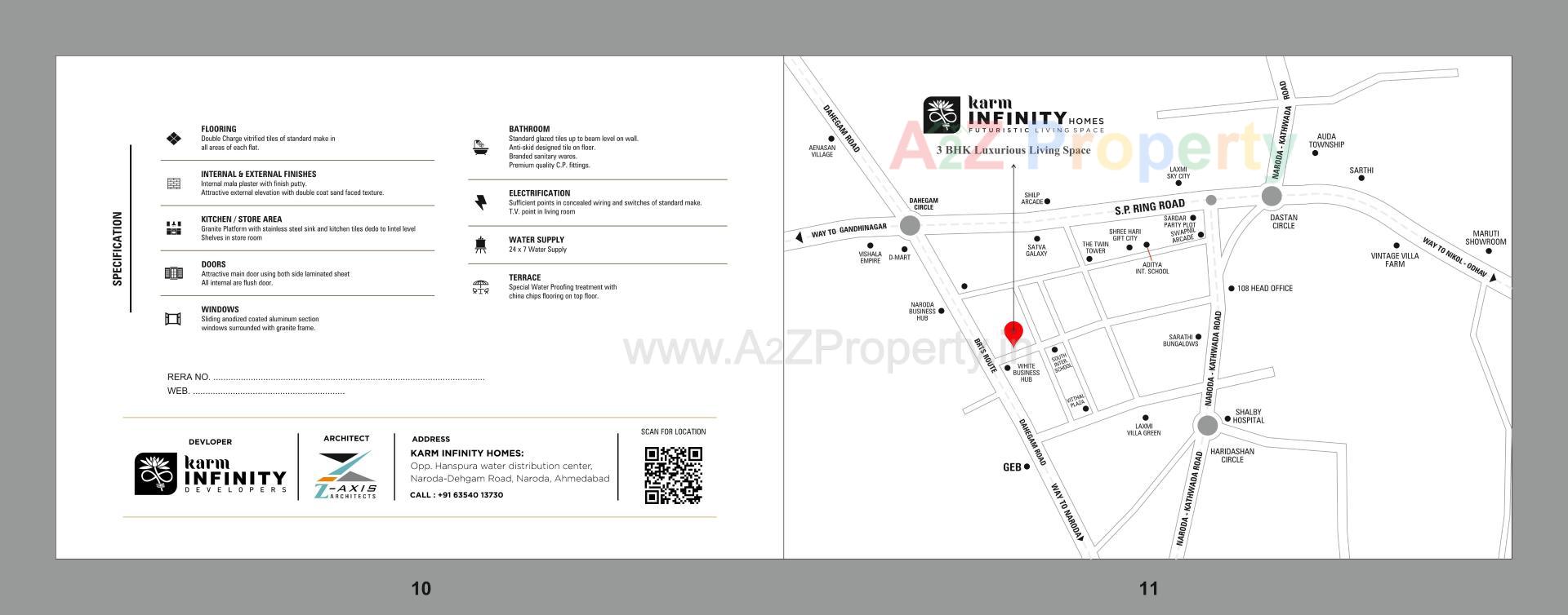  of real estate project Karm Infinity Homes located at Hanspura, Ahmedabad, Gujarat