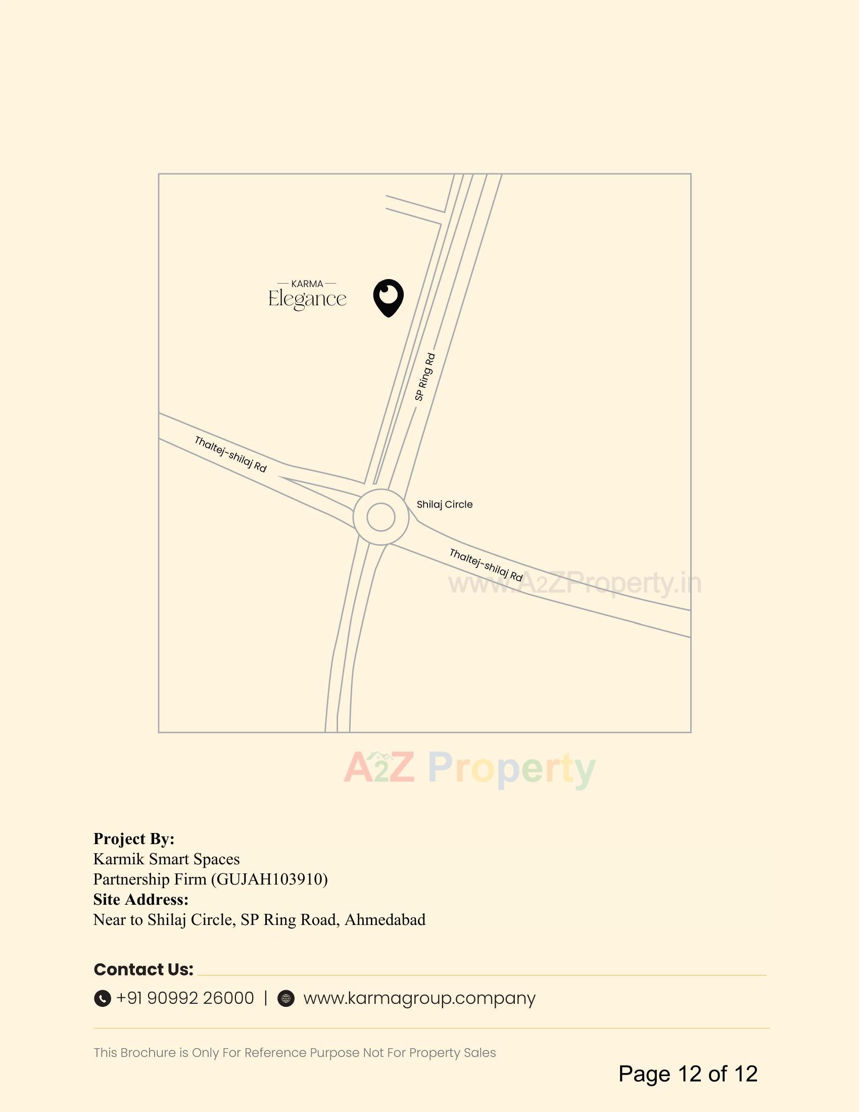  of real estate project Karma Elegance located at Shilaj, Ahmedabad, Gujarat