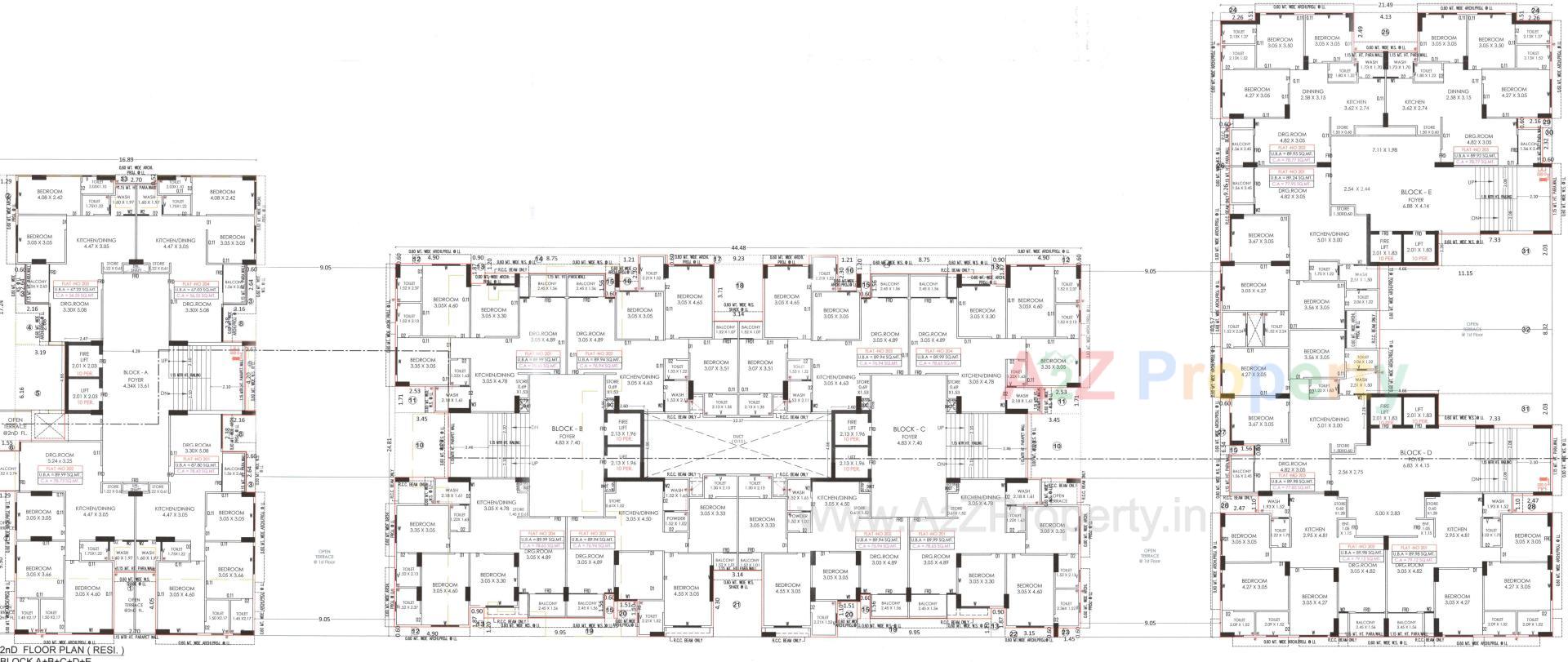 Layout of real estate project Karma Elegance located at Shilaj, Ahmedabad, Gujarat