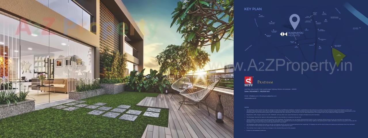 3D Elevation of real estate project Karmyog Heights located at Changispur, Ahmedabad, Gujarat