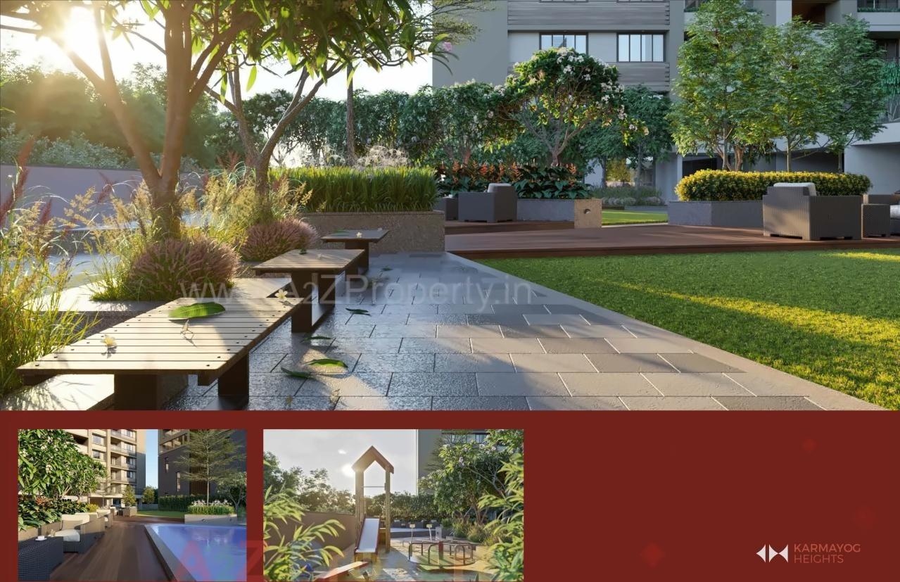 3D Elevation of real estate project Karmyog Heights located at Changispur, Ahmedabad, Gujarat