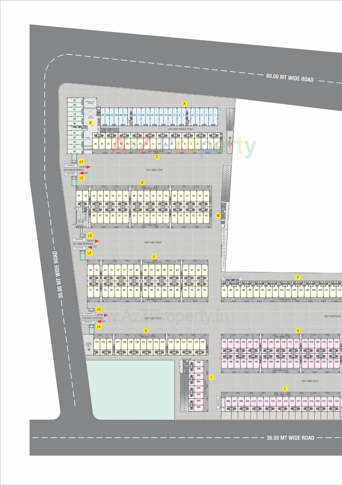 Layout of real estate project Karnavati Agriculture Market Yard located at Ahmedabad, Ahmedabad, Gujarat