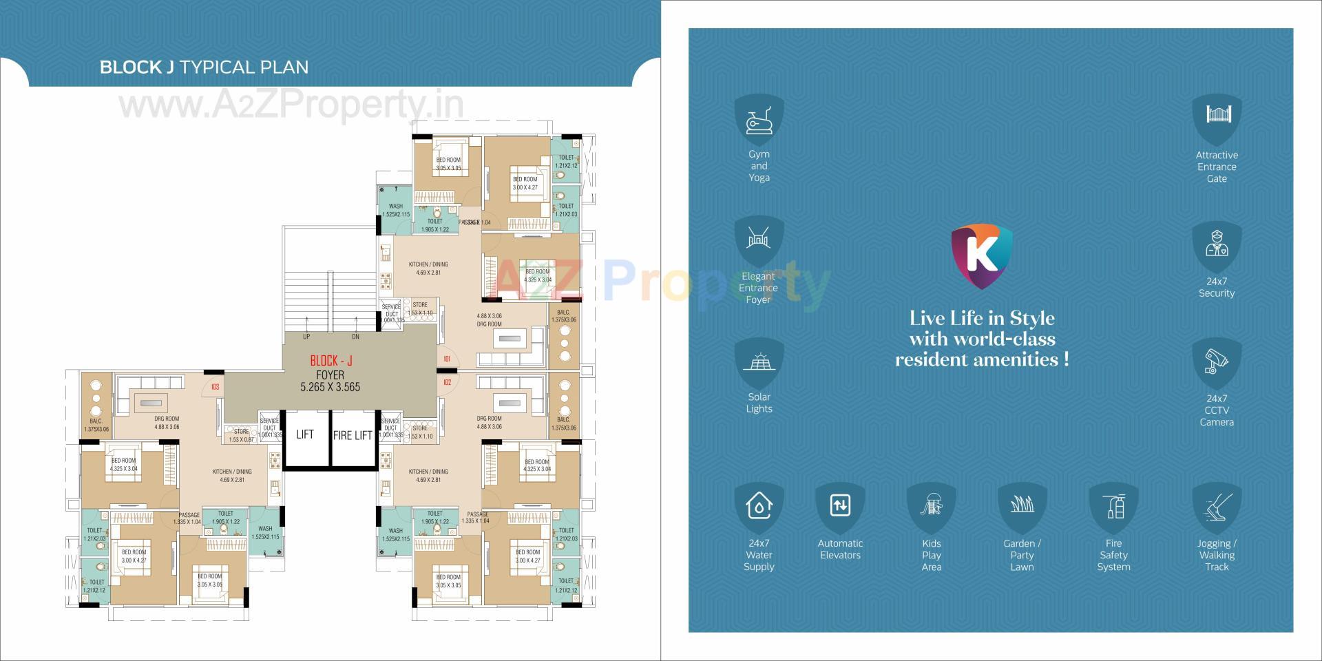 Layout of real estate project Karnavati Apartment located at Vatva, Ahmedabad, Gujarat