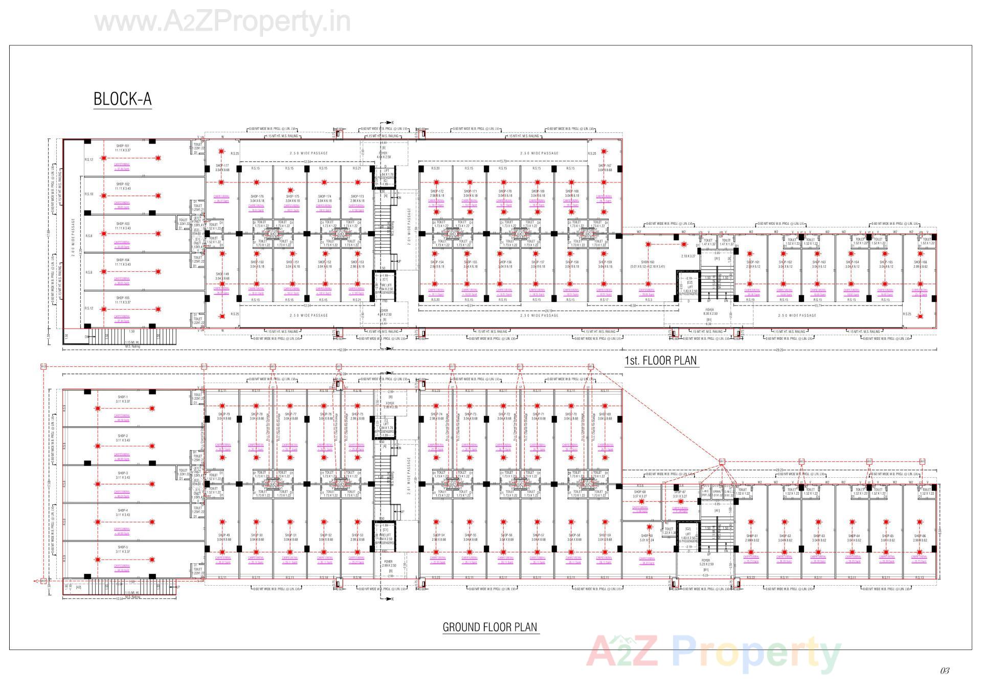 Layout of real estate project Karnavati Business Center located at Aslali, Ahmedabad, Gujarat