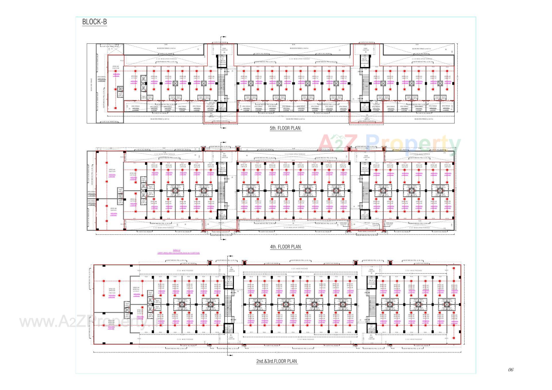 Layout of real estate project Karnavati Business Center located at Aslali, Ahmedabad, Gujarat