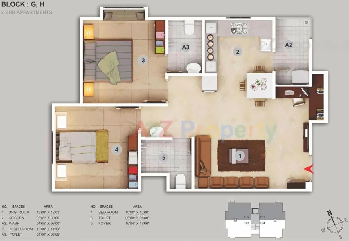 Layout of real estate project Karnavati Enclave located at City, Ahmedabad, Gujarat