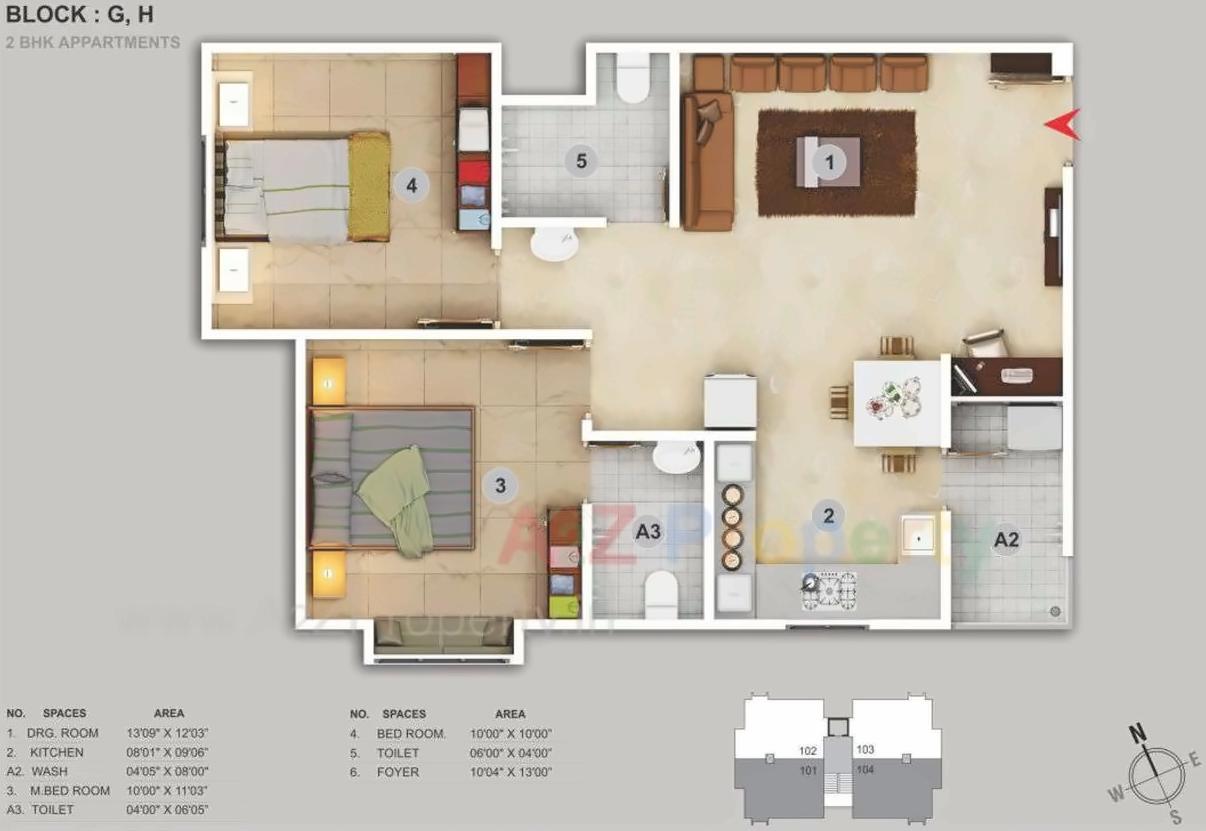 Layout of real estate project Karnavati Enclave located at City, Ahmedabad, Gujarat