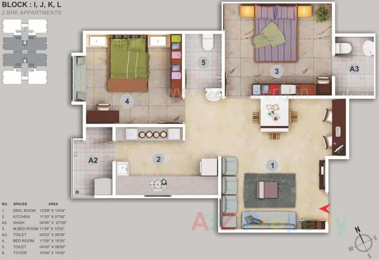 Layout of real estate project Karnavati Enclave located at City, Ahmedabad, Gujarat