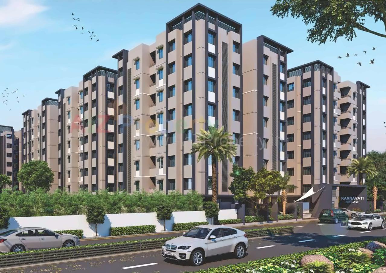 3D Elevation of real estate project Karnavati Enclave located at City, Ahmedabad, Gujarat