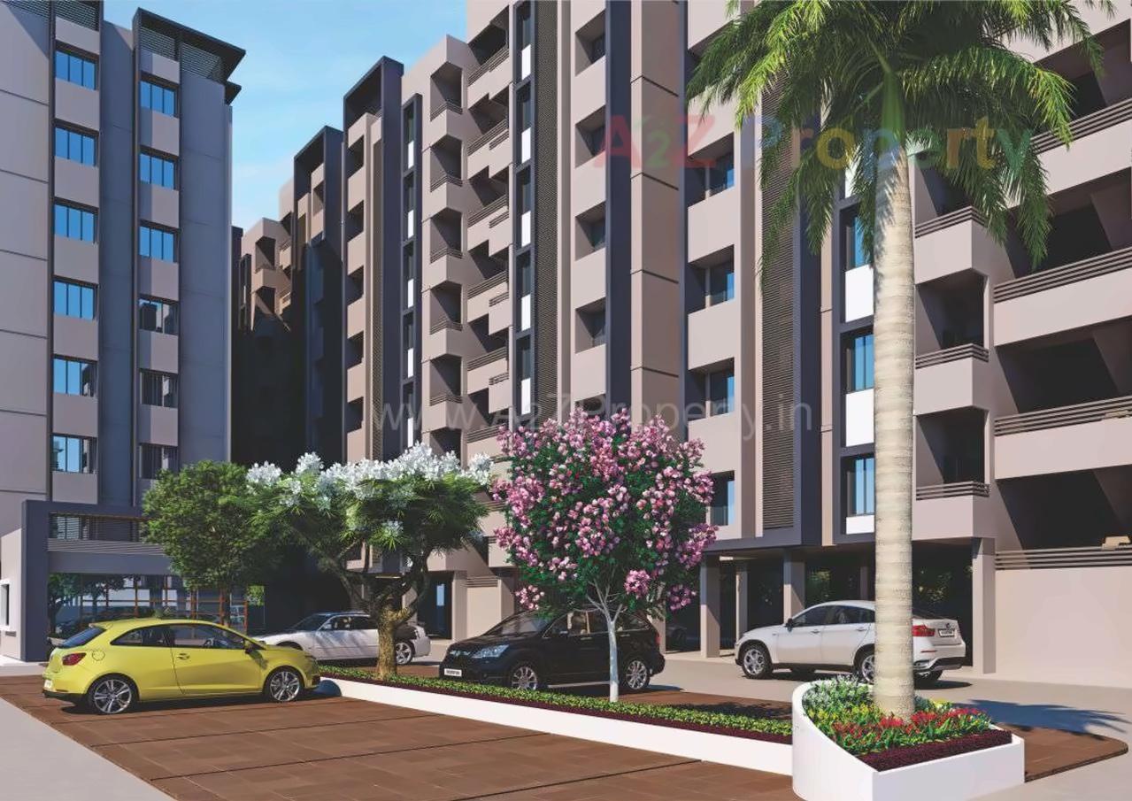 3D Elevation of real estate project Karnavati Enclave located at City, Ahmedabad, Gujarat