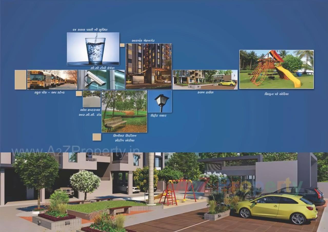 3D Elevation of real estate project Karnavati Enclave located at City, Ahmedabad, Gujarat