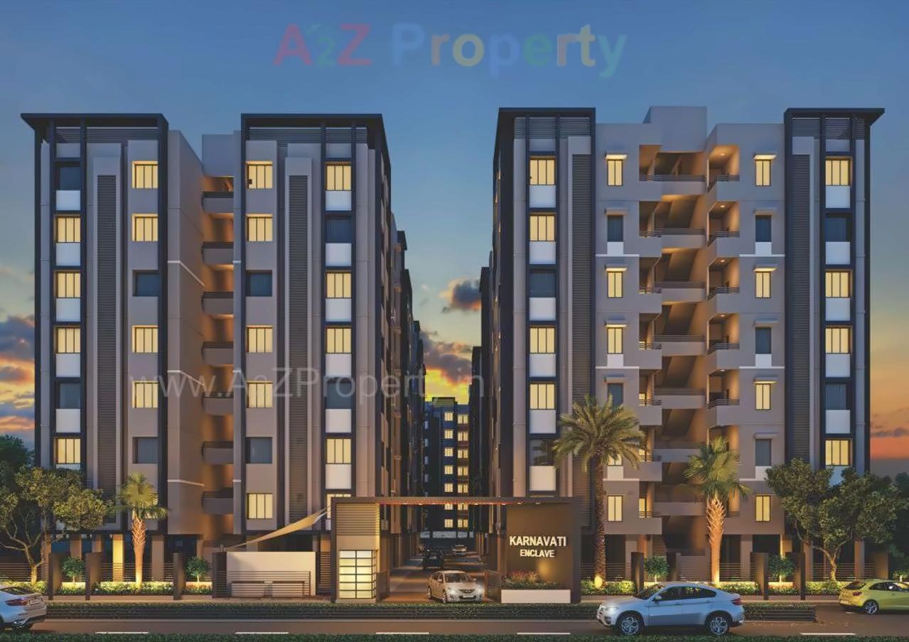 3D Elevation of real estate project Karnavati Enclave located at City, Ahmedabad, Gujarat