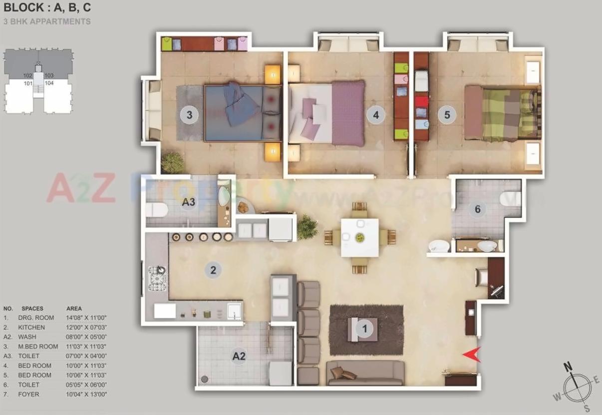 Layout of real estate project Karnavati Enclave located at City, Ahmedabad, Gujarat