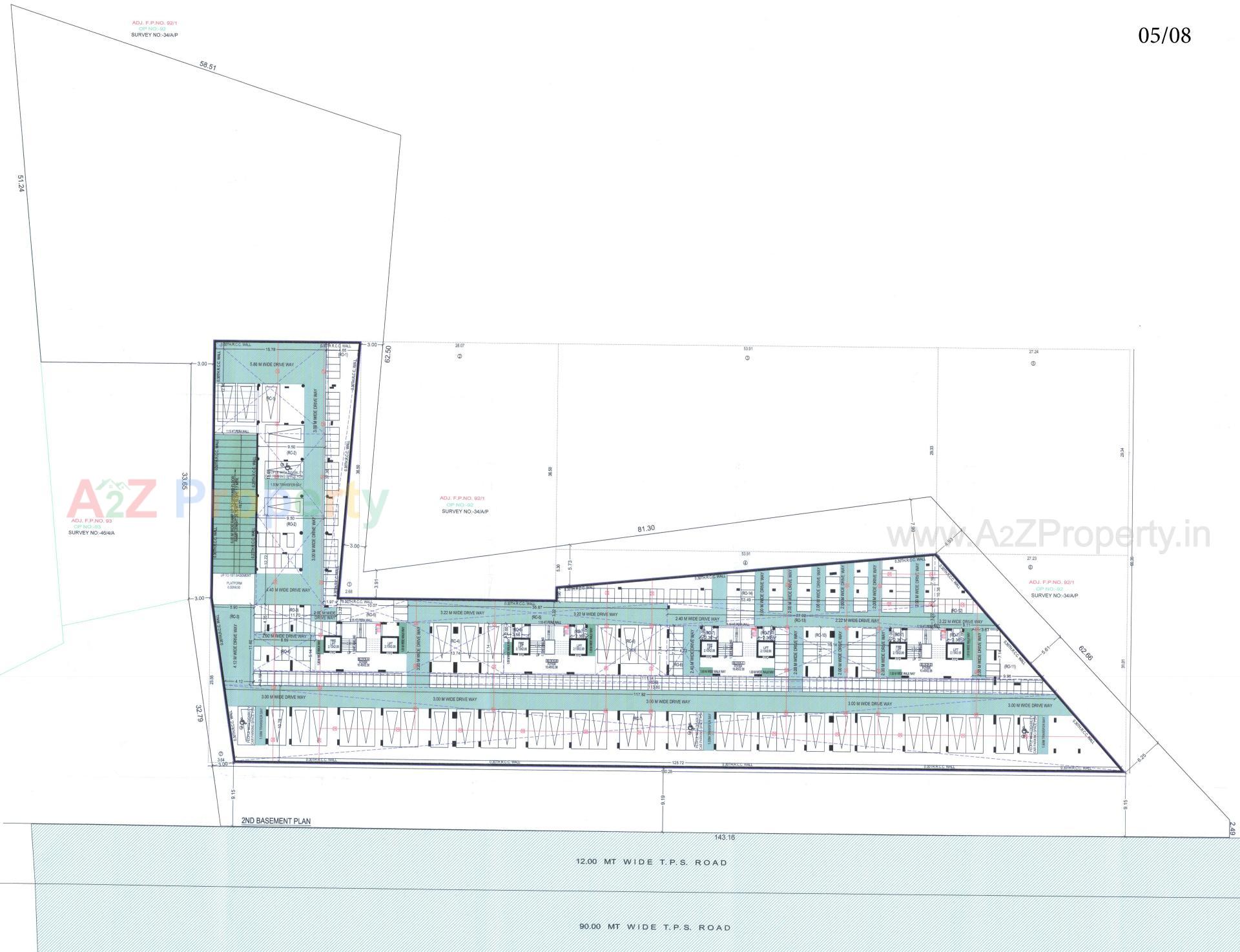 Layout of real estate project Karnavati Infinity Living Block located at Ahmedabad, Ahmedabad, Gujarat