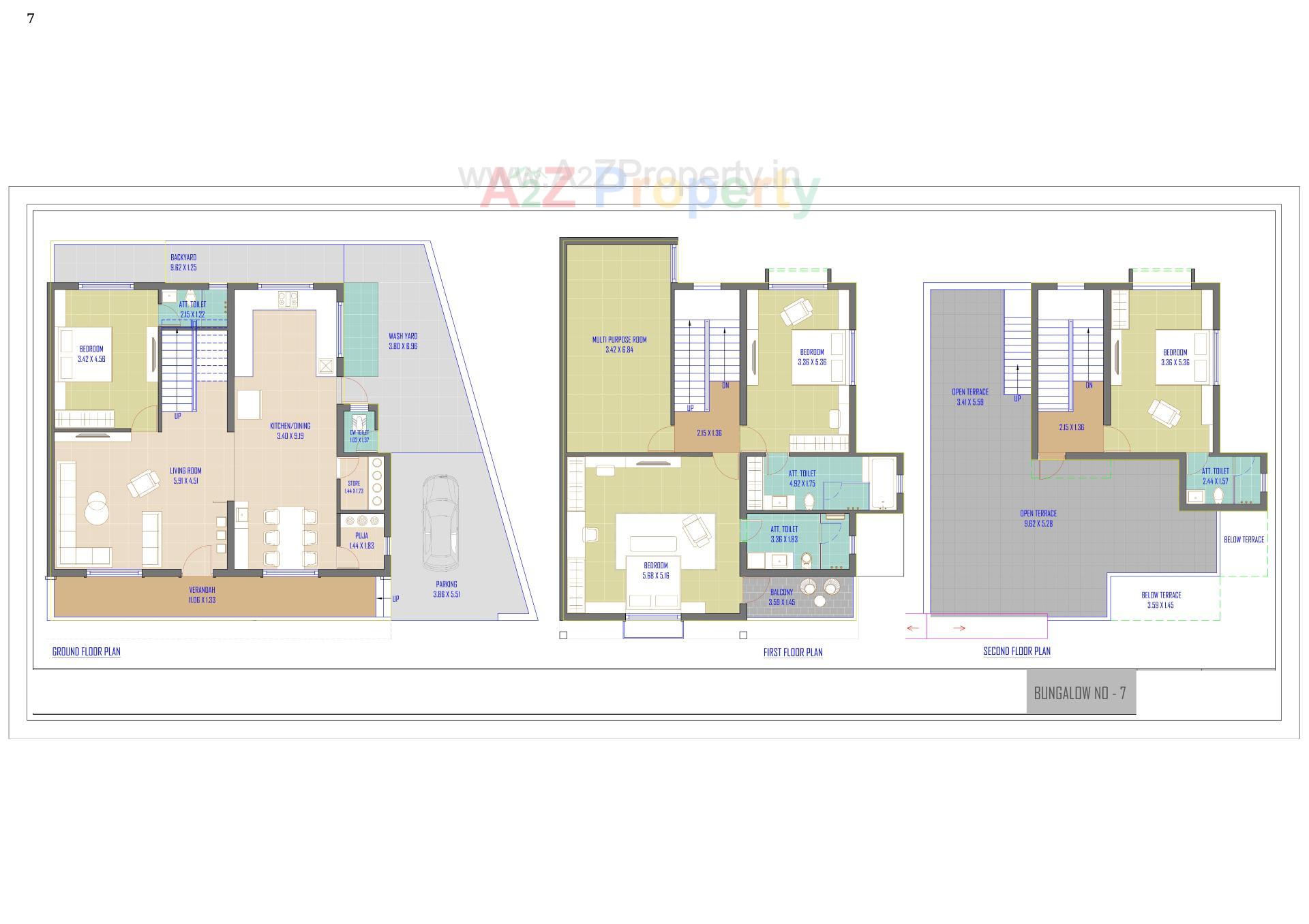Layout of real estate project Karnavati Parisar located at Vatva, Ahmedabad, Gujarat