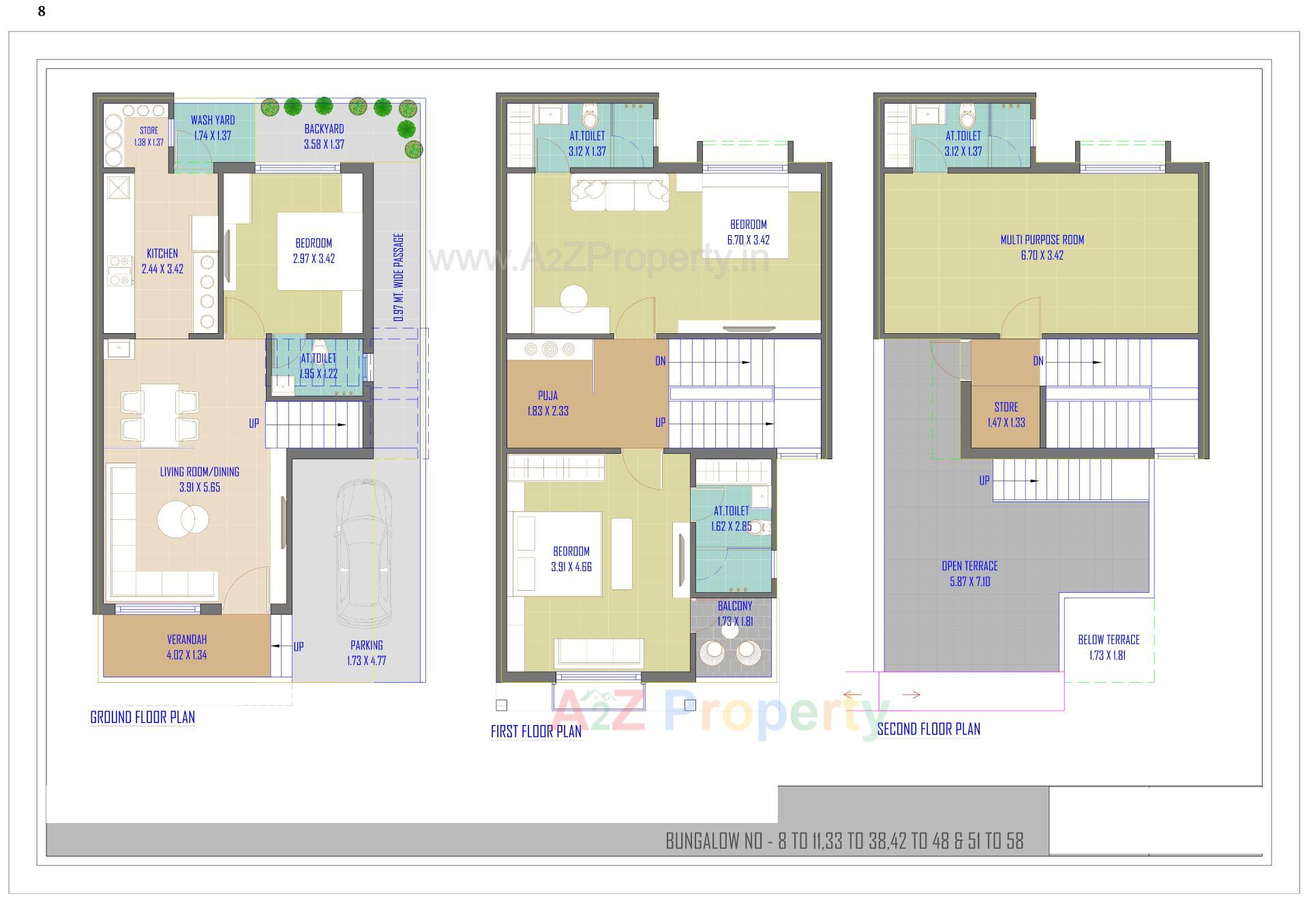Layout of real estate project Karnavati Parisar located at Vatva, Ahmedabad, Gujarat