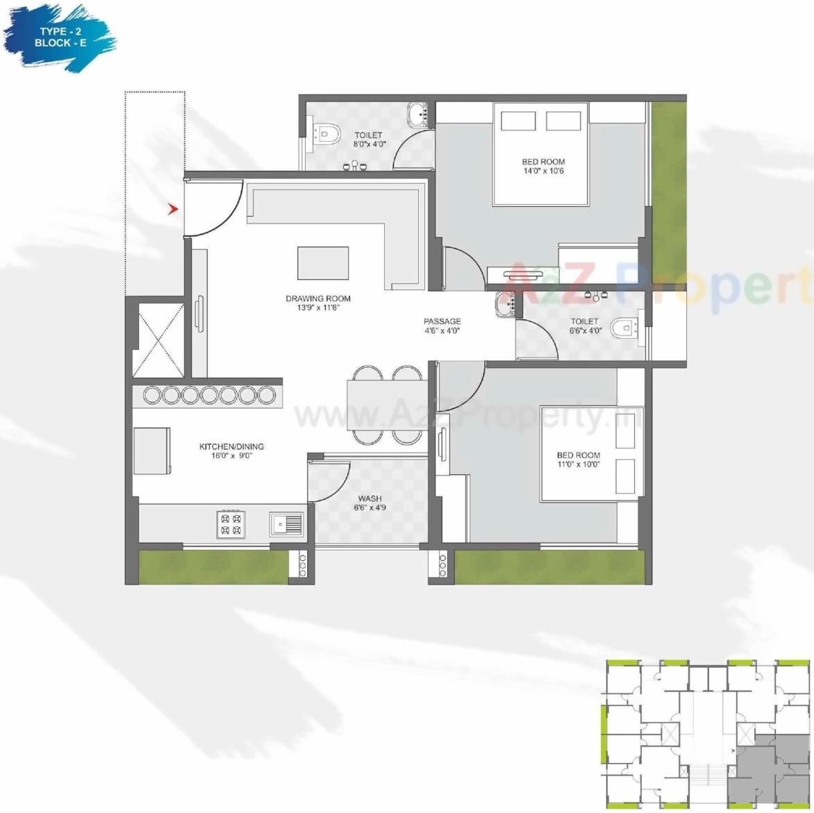 Layout of real estate project Karnavati Riviera located at Ramol, Ahmedabad, Gujarat