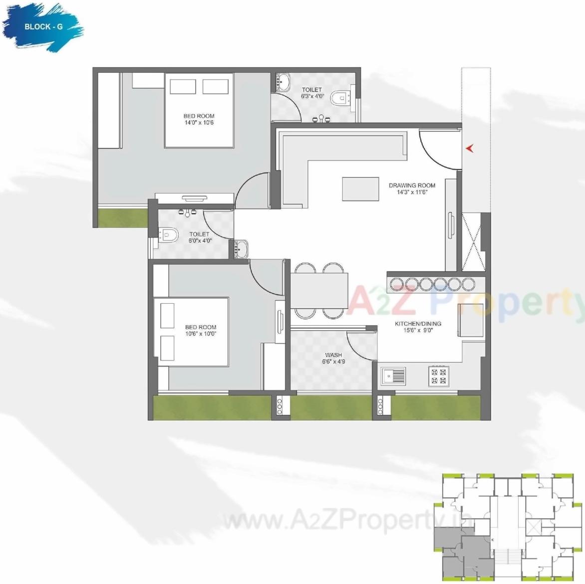 Layout of real estate project Karnavati Riviera located at Ramol, Ahmedabad, Gujarat