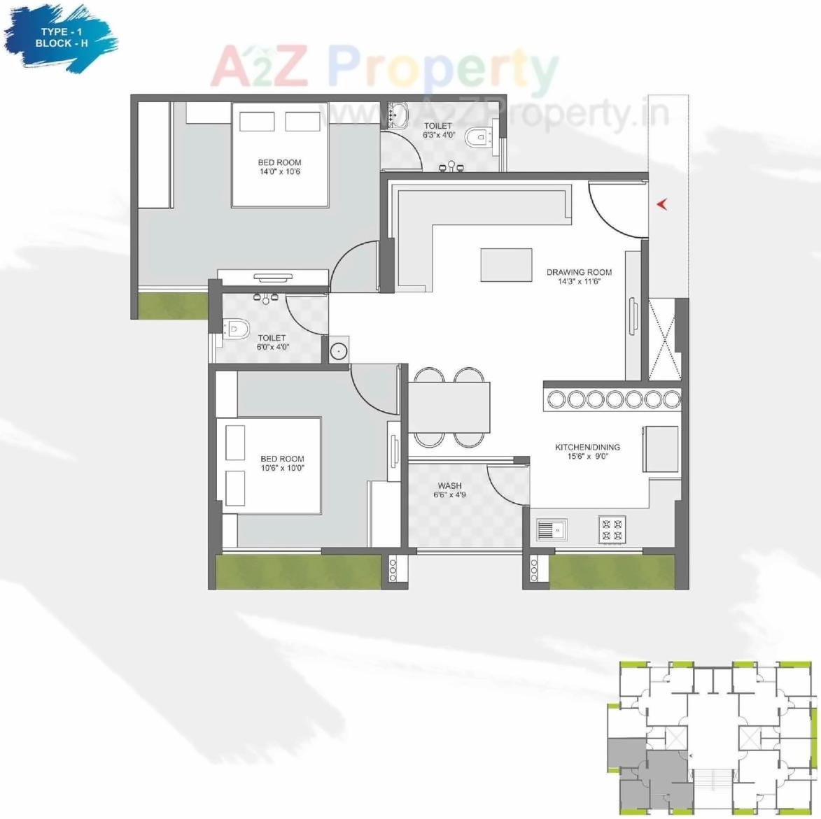 Layout of real estate project Karnavati Riviera located at Ramol, Ahmedabad, Gujarat