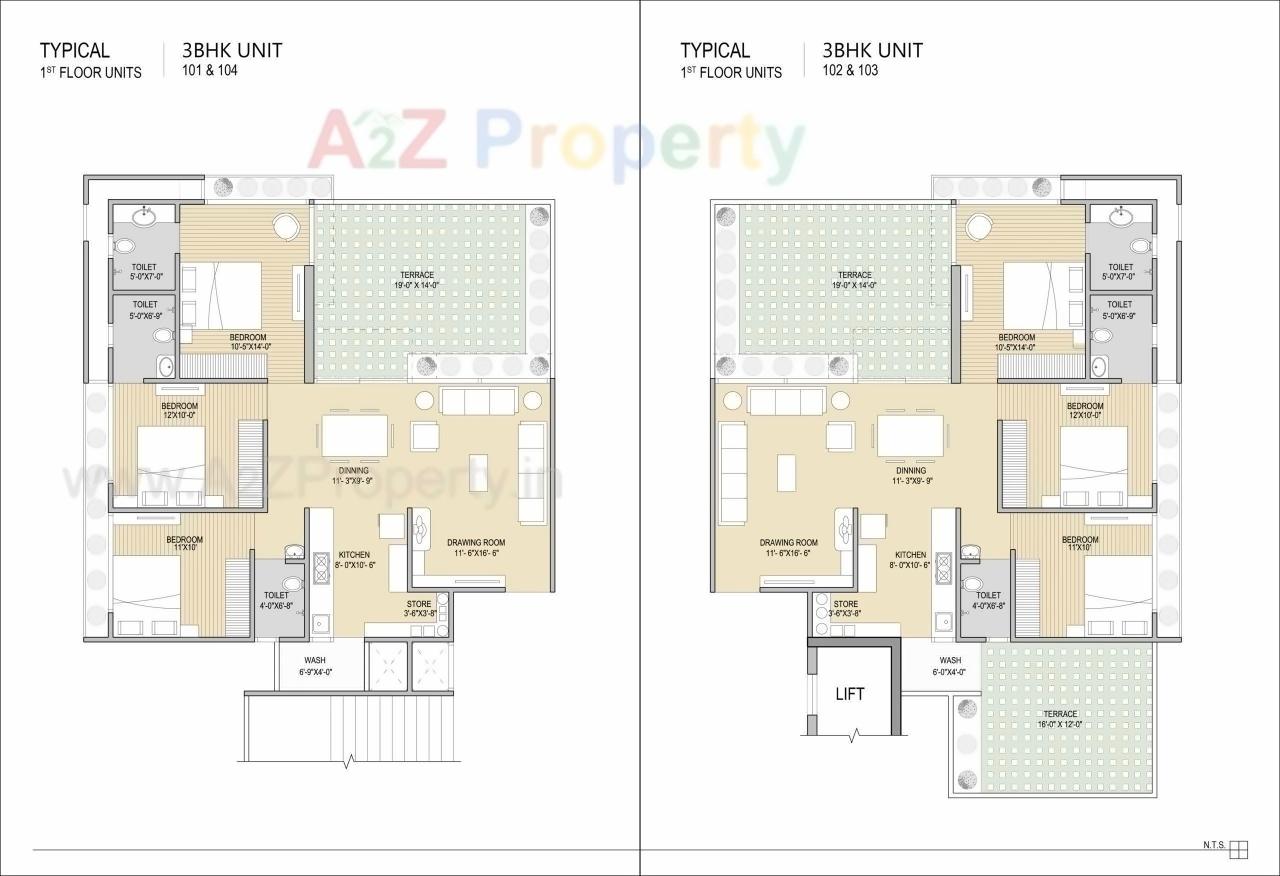 Layout of real estate project Karnavati Skylane located at Ramol, Ahmedabad, Gujarat