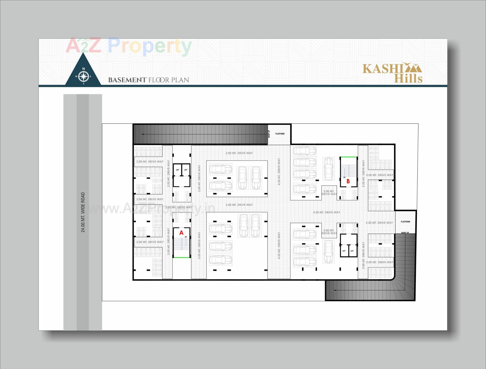 Layout of real estate project Kashi Hills located at Enasan, Ahmedabad, Gujarat