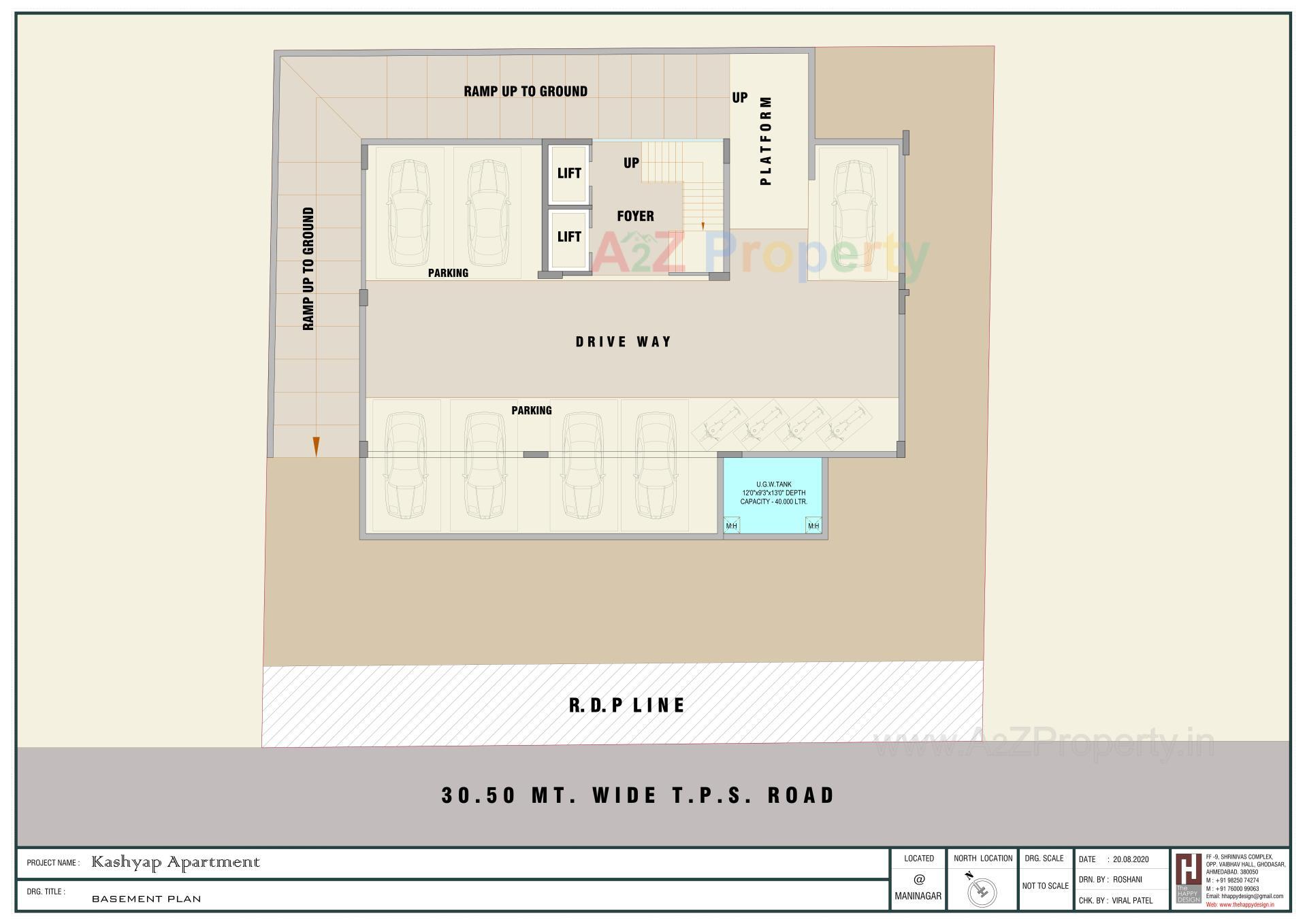 Layout of real estate project Kashyap Apartment Vibhag located at Rajpur--hirpur, Ahmedabad, Gujarat