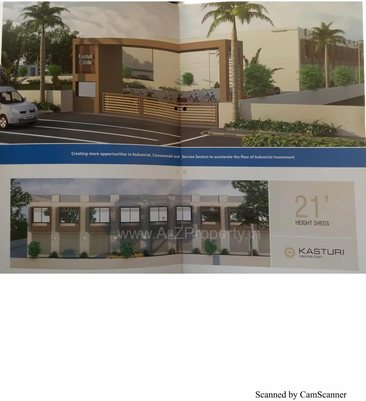 3D Elevation of real estate project Kasturi Industrial Estate located at Odhav, Ahmedabad, Gujarat