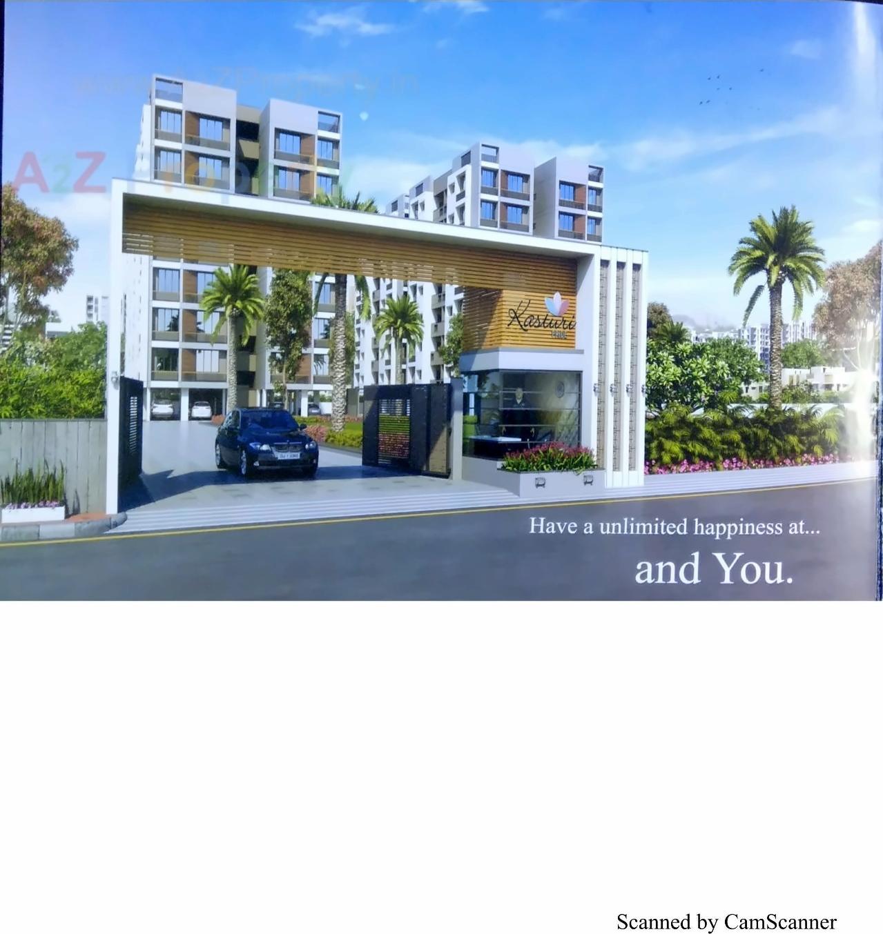 3D Elevation of real estate project Kasturi Pride located at Nikol, Ahmedabad, Gujarat