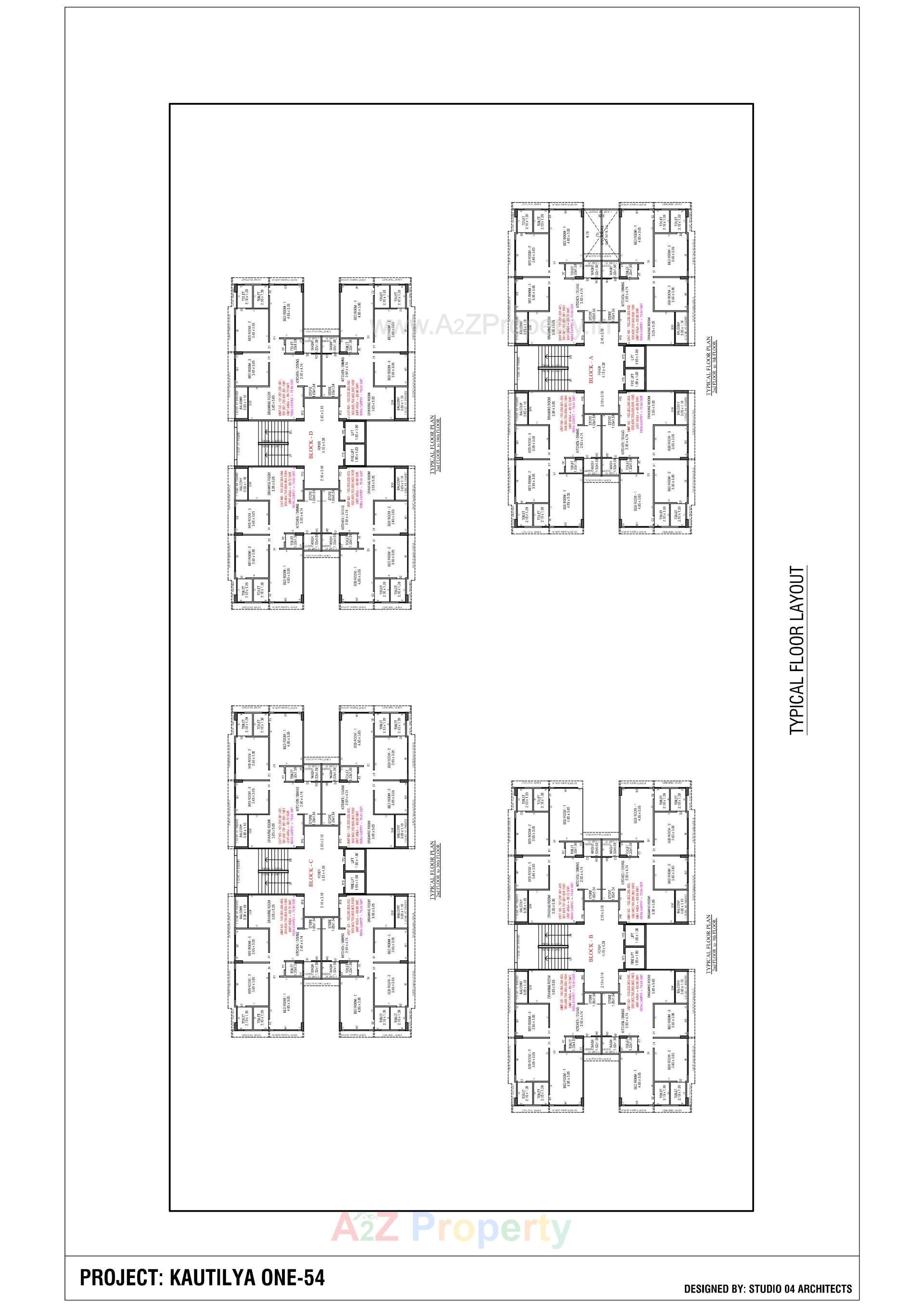 Layout of real estate project Kautilya One located at Chandkheda, Ahmedabad, Gujarat