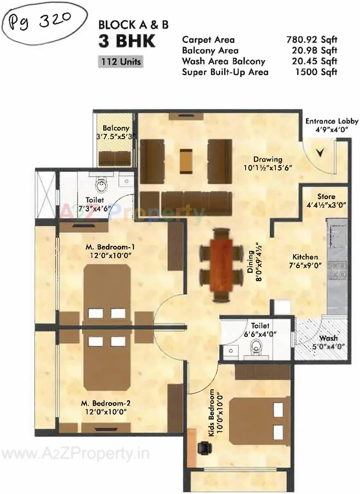 Layout of real estate project Kaveri Sangam located at Ahmedabad, Ahmedabad, Gujarat