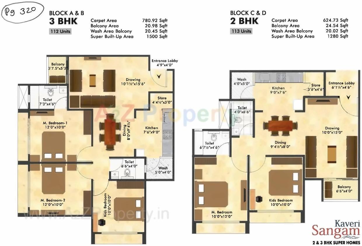 Layout of real estate project Kaveri Sangam located at Ahmedabad, Ahmedabad, Gujarat