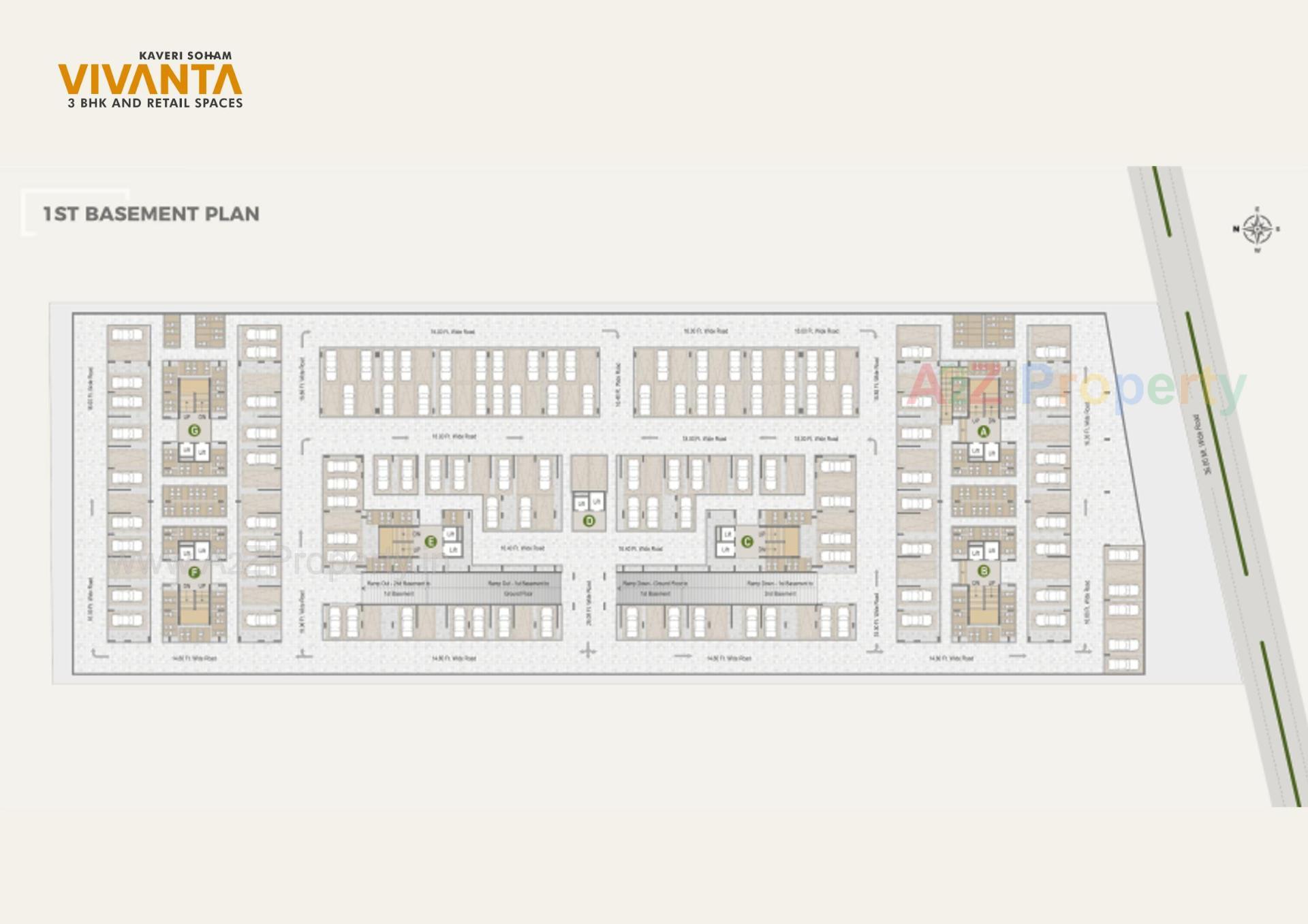 Layout of real estate project Kaveri Soham Vivanta located at Shilaj, Ahmedabad, Gujarat