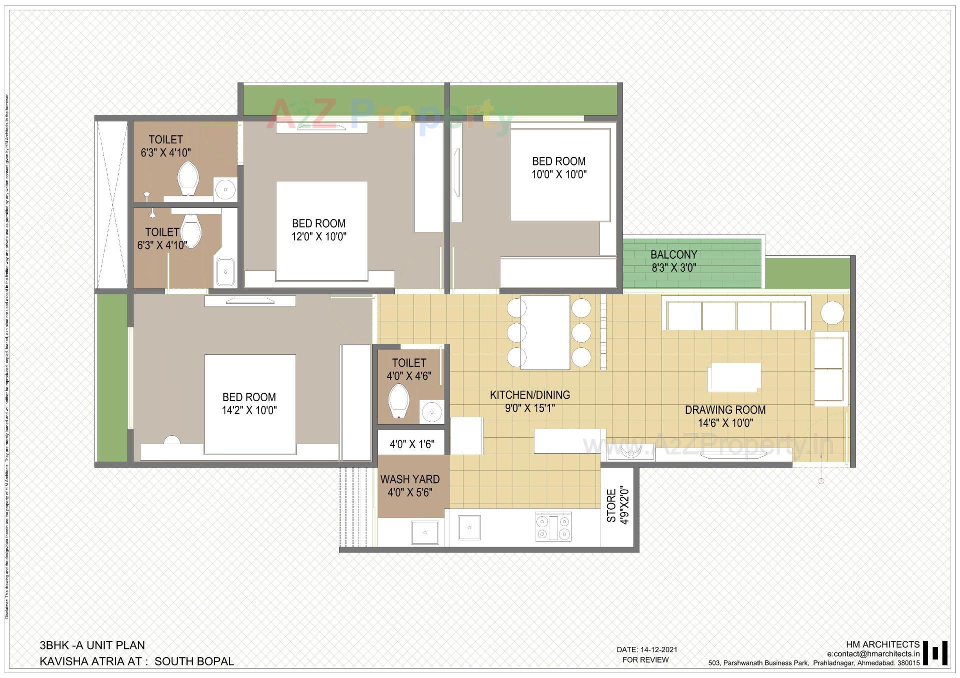 Layout of real estate project Kavisha Atria located at Shela, Ahmedabad, Gujarat