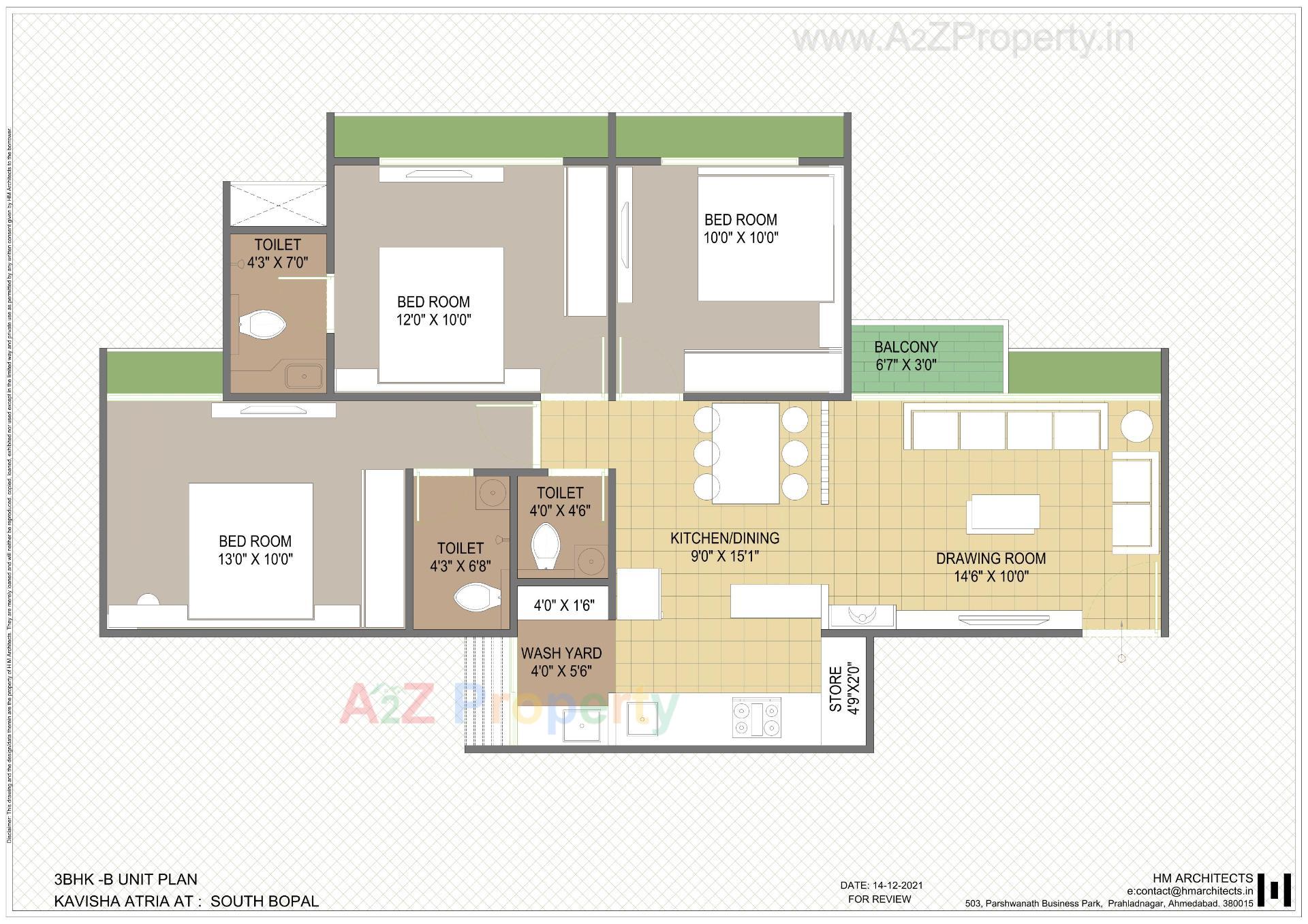 Layout of real estate project Kavisha Atria located at Shela, Ahmedabad, Gujarat