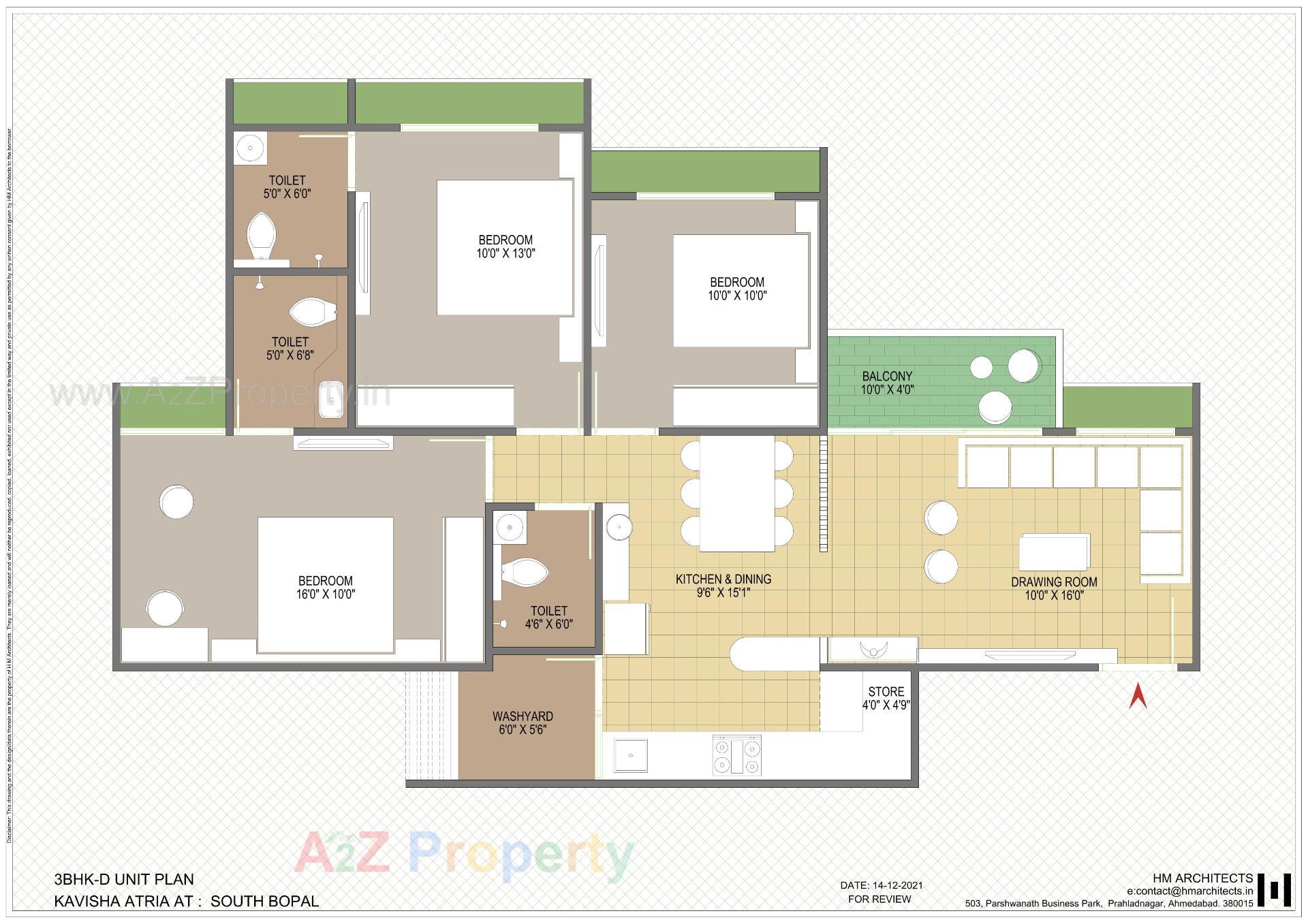 Layout of real estate project Kavisha Atria located at Shela, Ahmedabad, Gujarat
