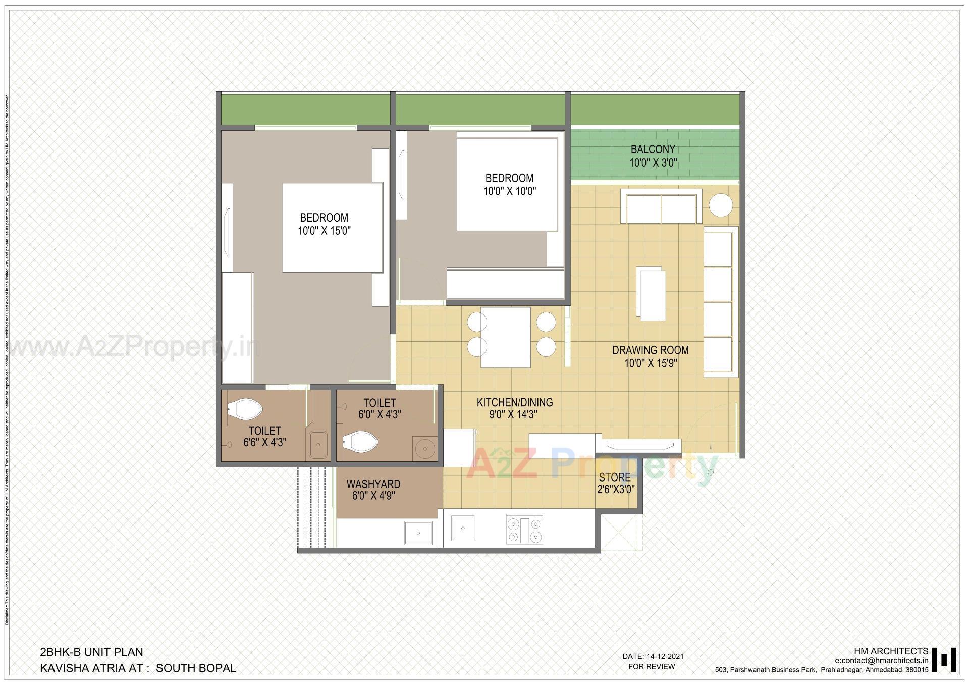 Layout of real estate project Kavisha Atria located at Shela, Ahmedabad, Gujarat