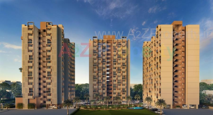 3D Elevation of real estate project Kavisha Celebrations located at Ghuma, Ahmedabad, Gujarat