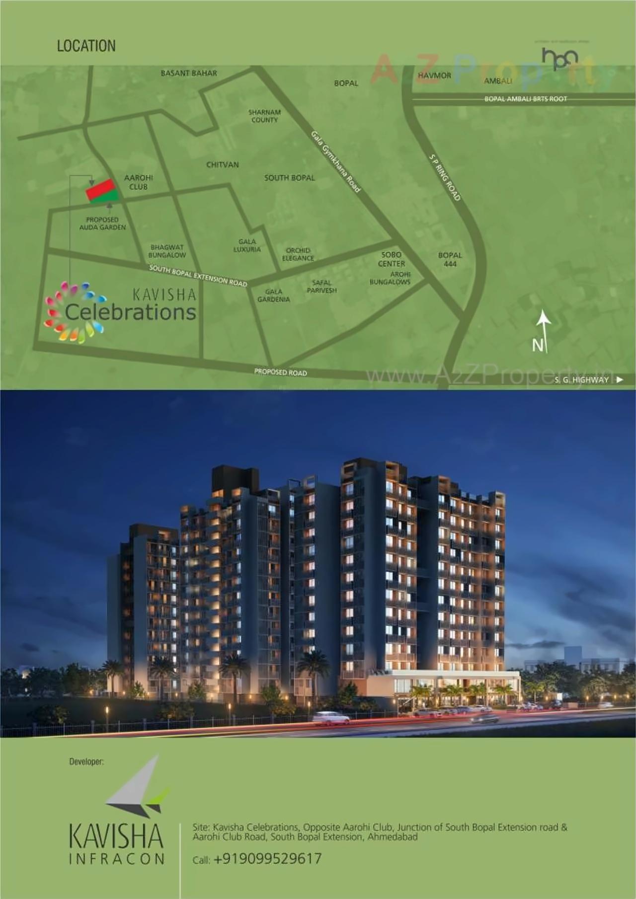  of real estate project Kavisha Celebrations located at Ghuma, Ahmedabad, Gujarat