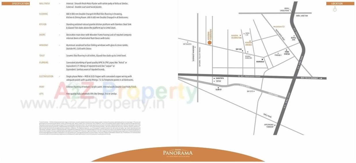  of real estate project Kavisha Panorama located at Ghuma, Ahmedabad, Gujarat