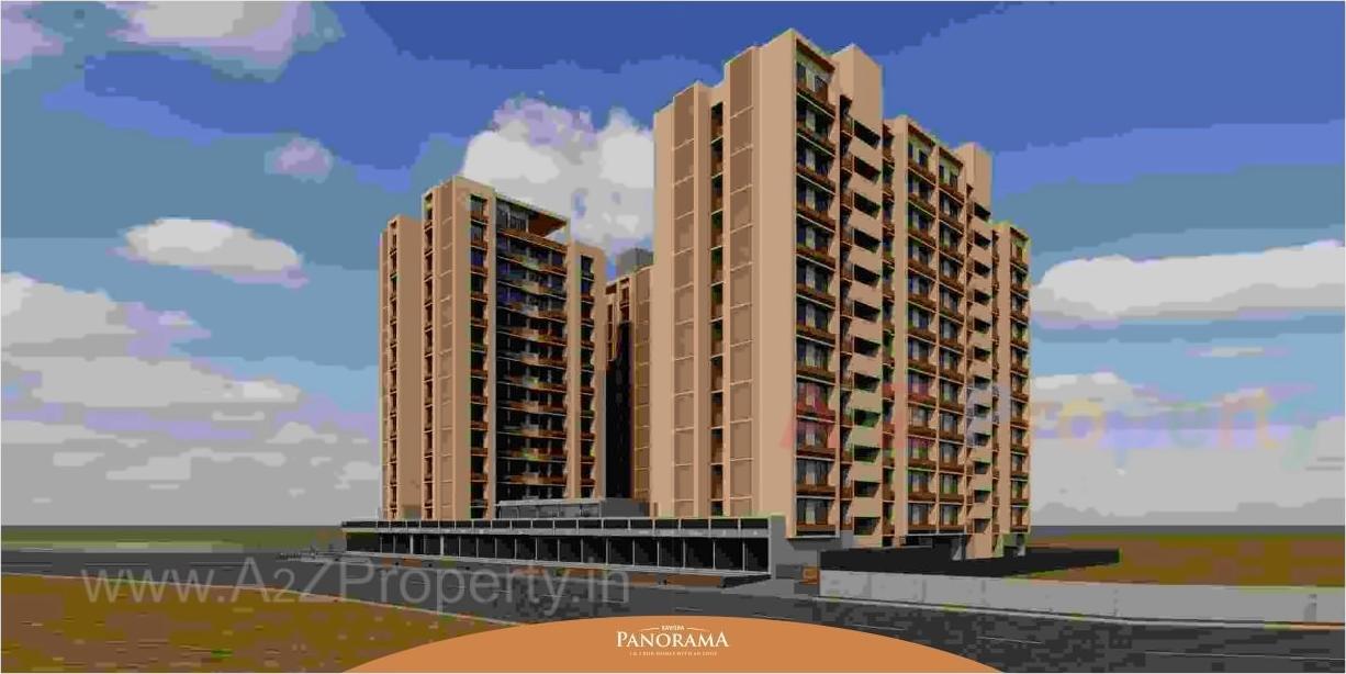 3D Elevation of real estate project Kavisha Panorama located at Ghuma, Ahmedabad, Gujarat
