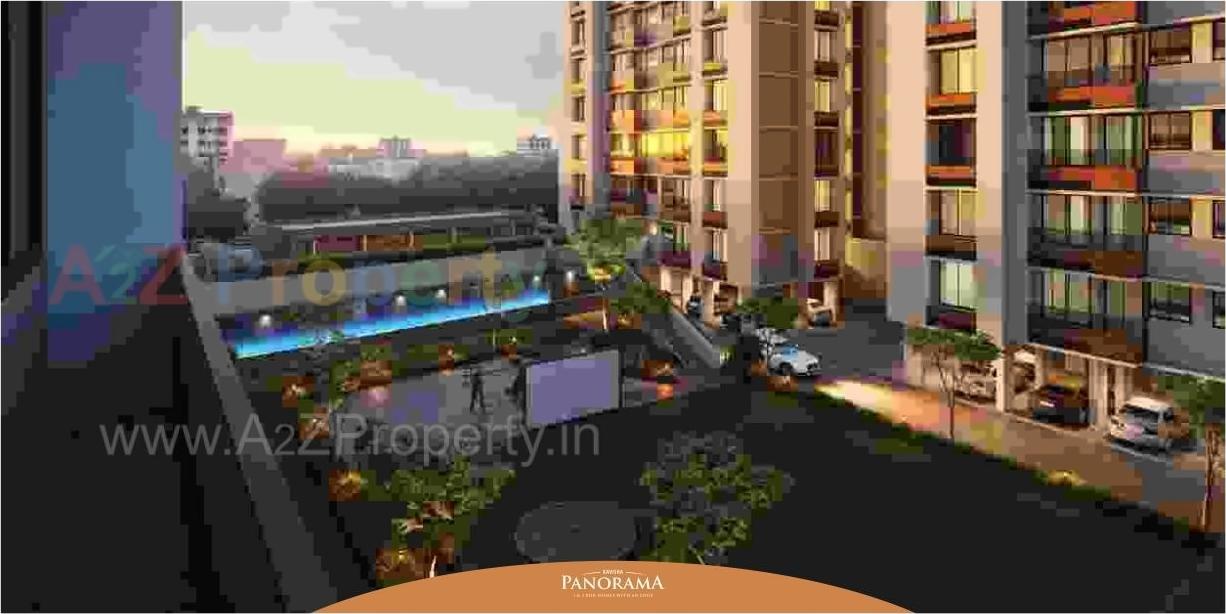 3D Elevation of real estate project Kavisha Panorama located at Ghuma, Ahmedabad, Gujarat