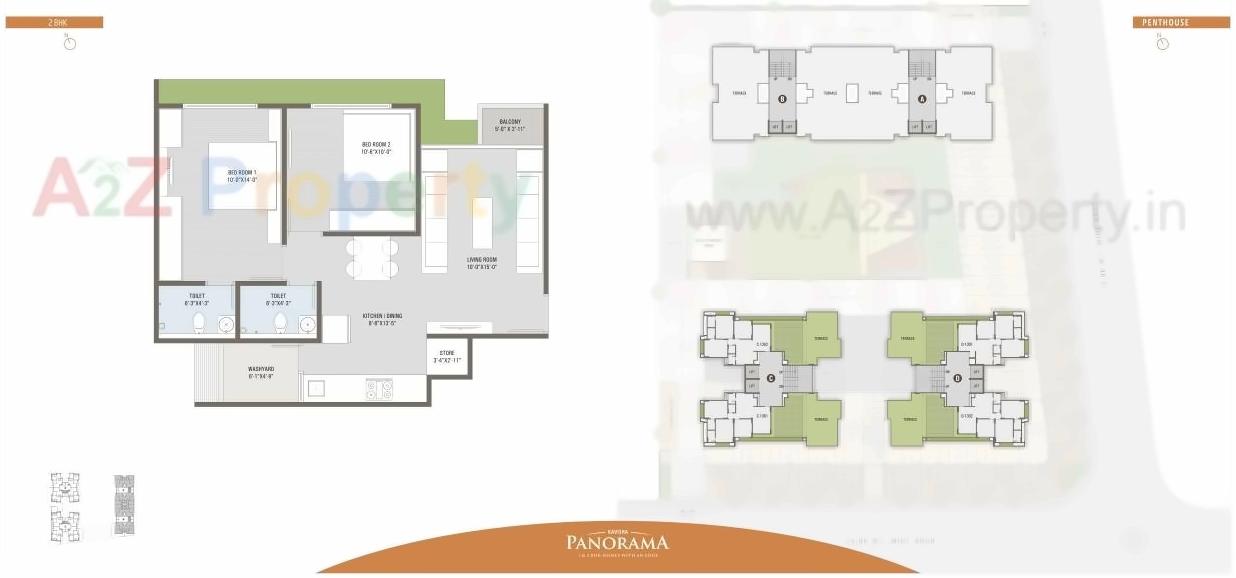 Layout of real estate project Kavisha Panorama located at Ghuma, Ahmedabad, Gujarat