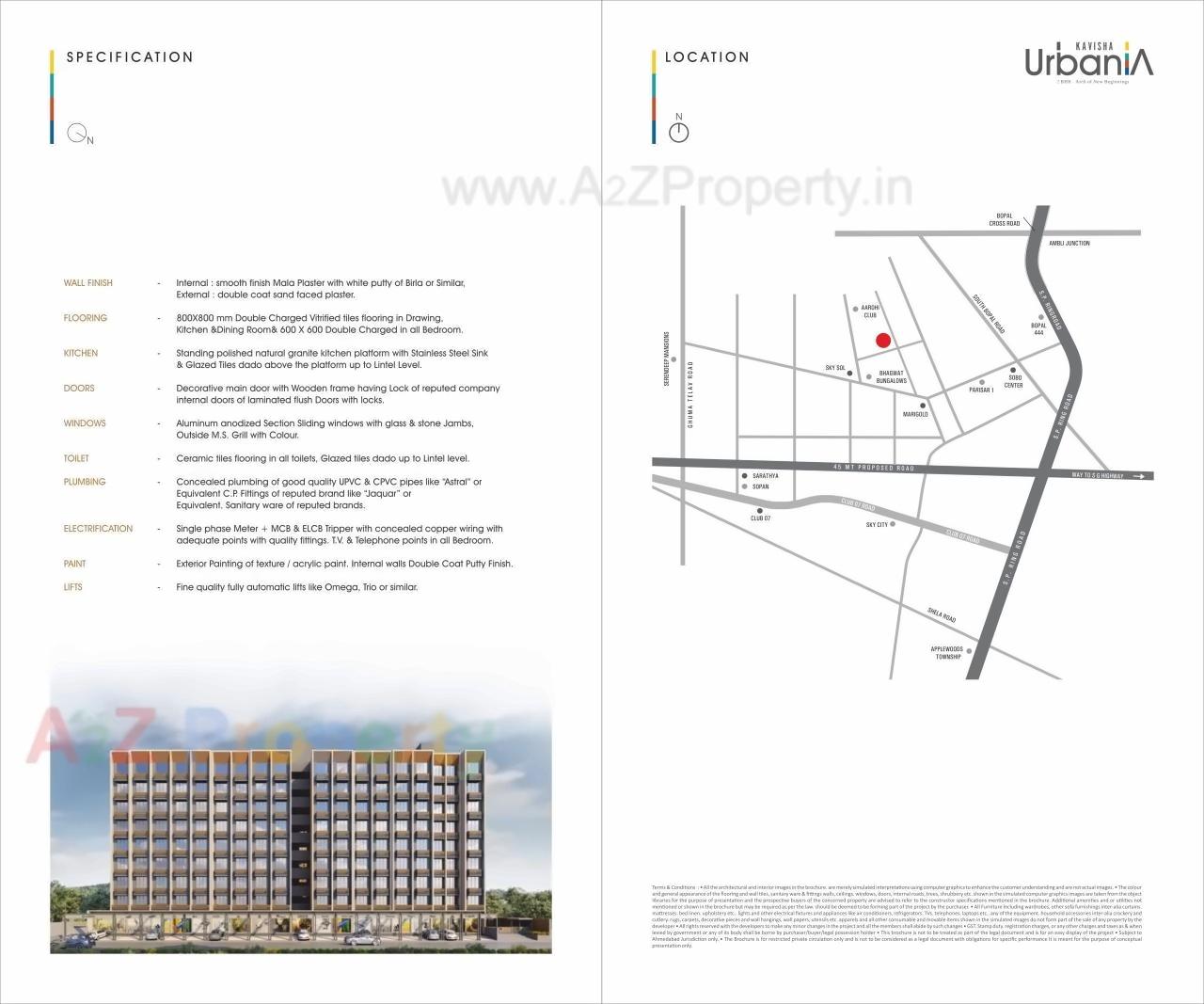  of real estate project Kavisha Urbania located at Ghuma, Ahmedabad, Gujarat