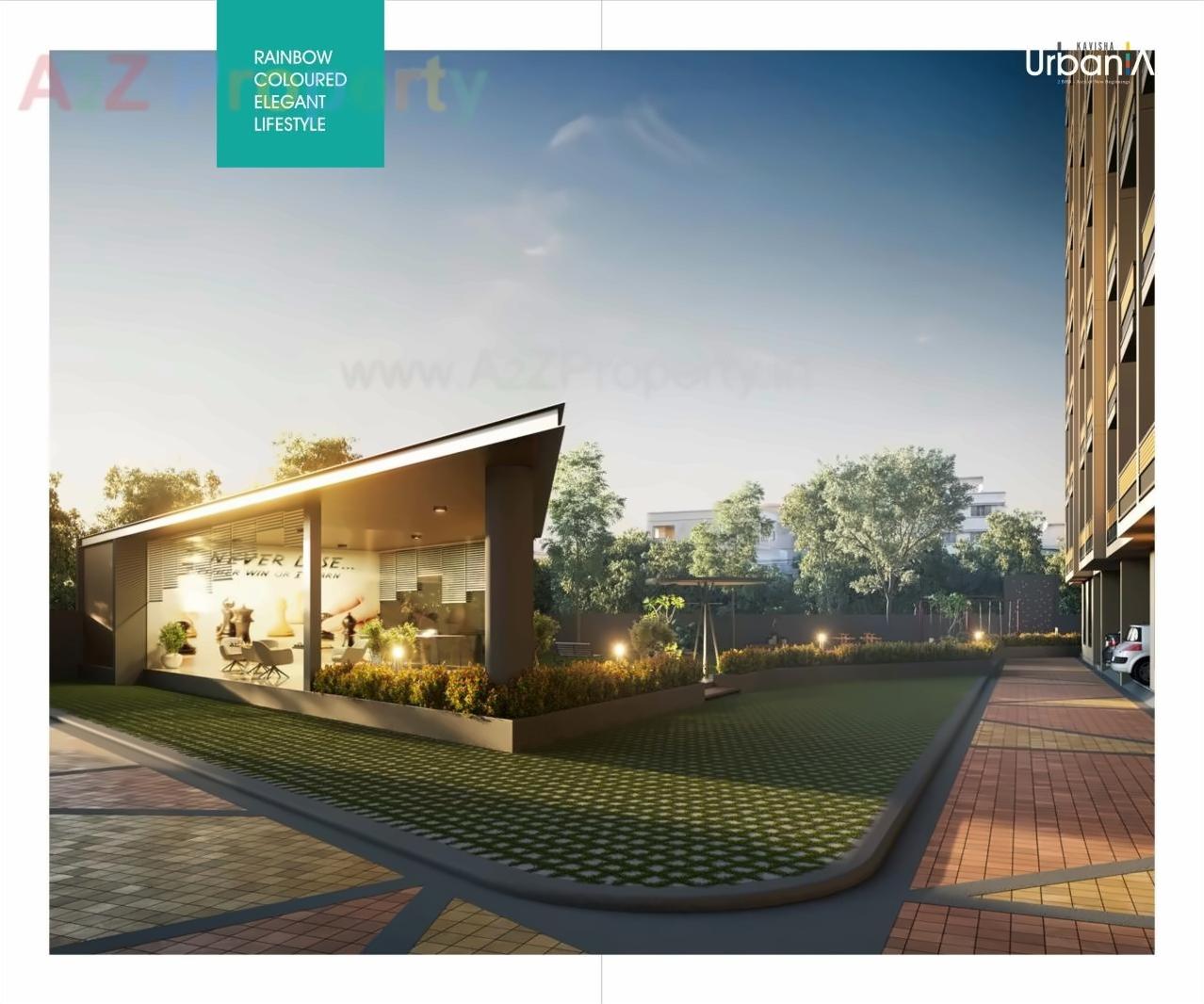 3D Elevation of real estate project Kavisha Urbania located at Ghuma, Ahmedabad, Gujarat