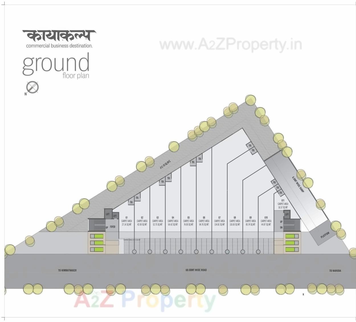 Layout of real estate project Kayakalp Avenue located at Naroda, Ahmedabad, Gujarat