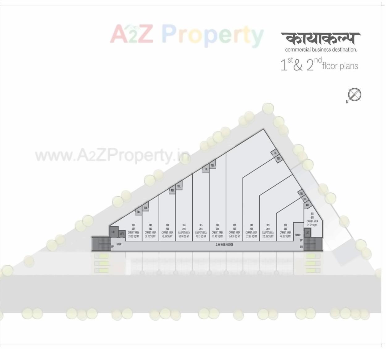 Layout of real estate project Kayakalp Avenue located at Naroda, Ahmedabad, Gujarat