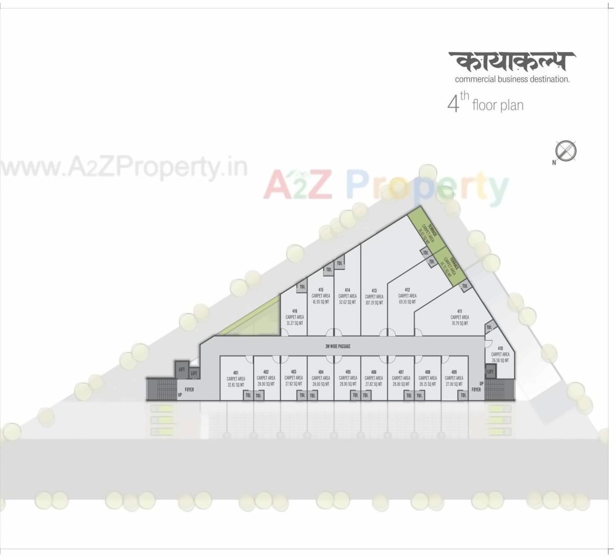 Layout of real estate project Kayakalp Avenue located at Naroda, Ahmedabad, Gujarat