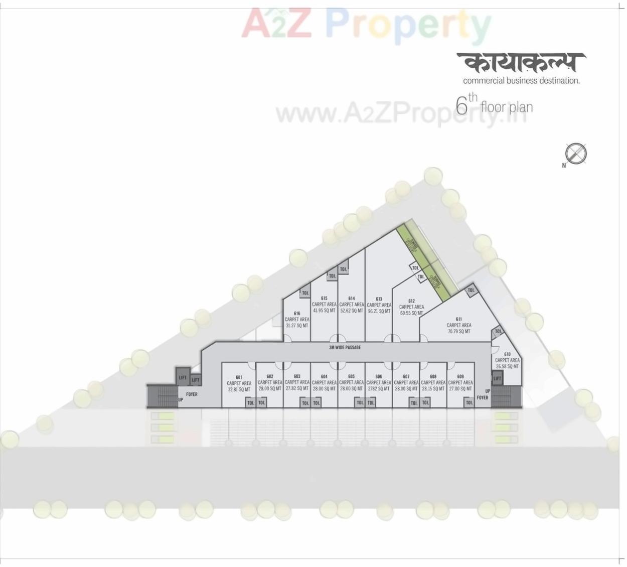 Layout of real estate project Kayakalp Avenue located at Naroda, Ahmedabad, Gujarat