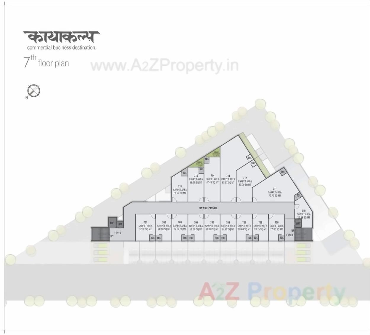 Layout of real estate project Kayakalp Avenue located at Naroda, Ahmedabad, Gujarat
